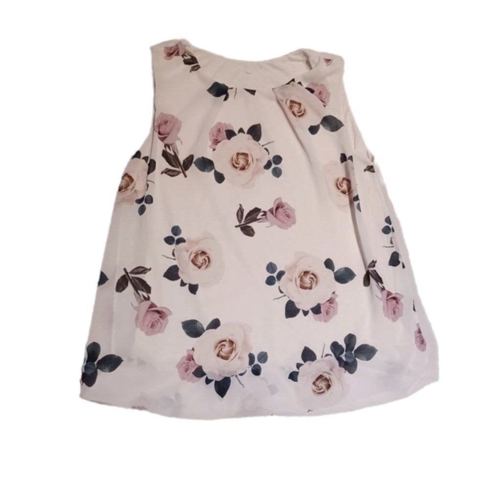 LUCKY Star rose pattern top
